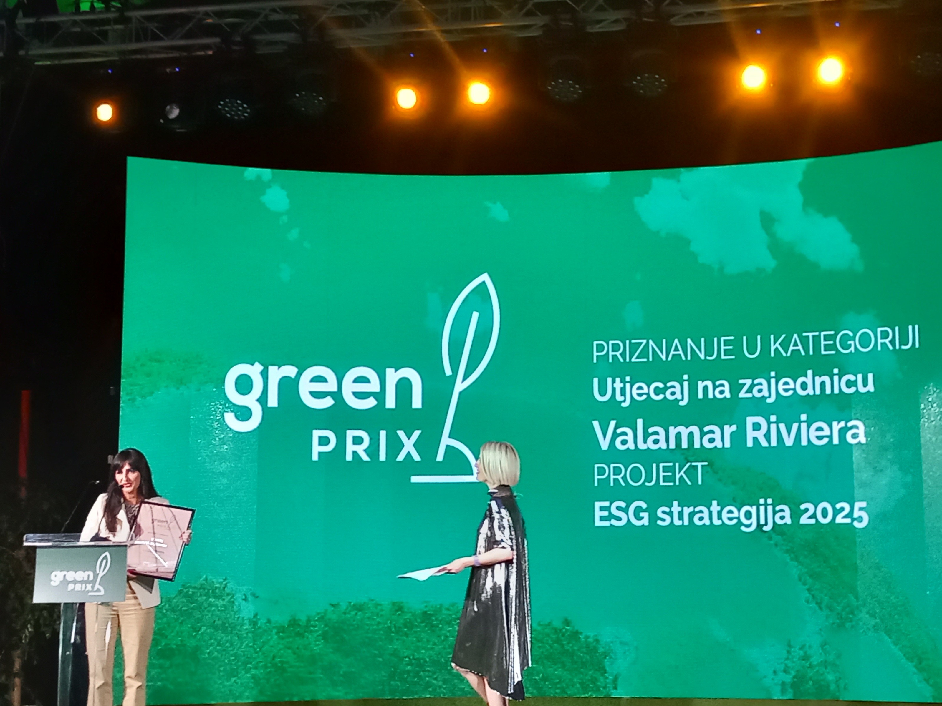 Valamaru dodijeljeno priznanje GreenPRix za utjecaj na zajednicu